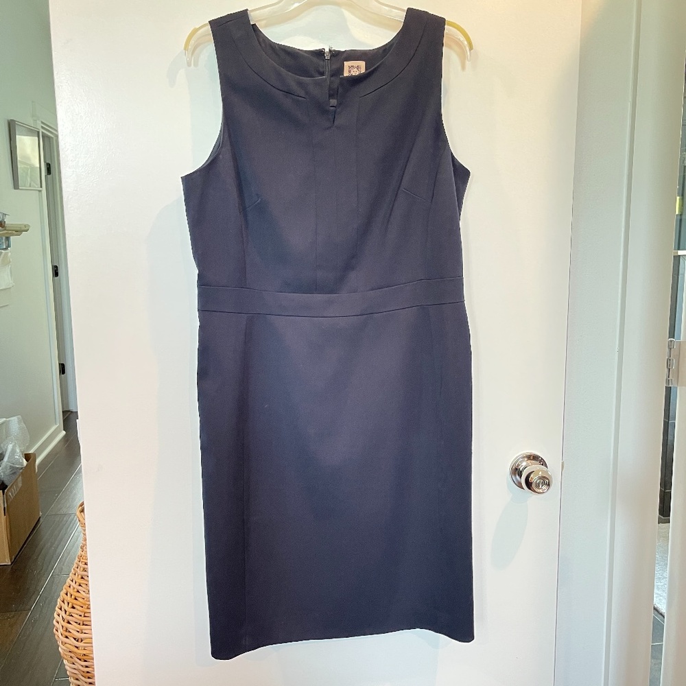 Navy sleeveless dress